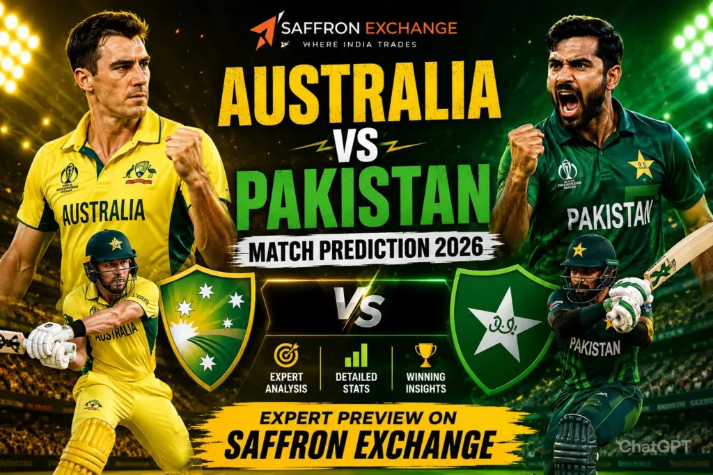 Australia vs Pakistan: Epic Cricket Rivalry and Match Prediction on Saffron Exchange