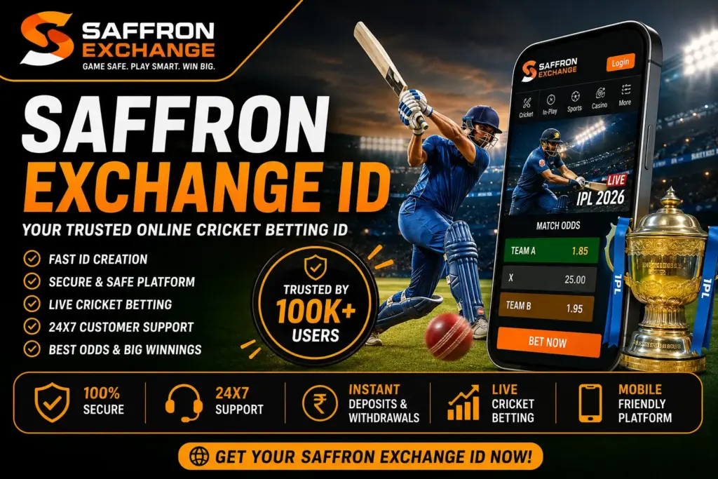 Saffron Exchange ID – Get a Trusted Online Cricket Betting ID