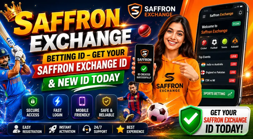 Saffron Exchange Betting ID – Get Your Saffron Exchange New ID Today